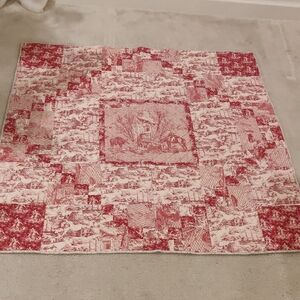 Quilt Handmade Reversible Scenic Throw Blanket Vintage Victorian Y2K Cottagecore